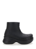 Crocs Black Ankle Boots with Embossed Logo on the Front in Tech Fabric Man Eva