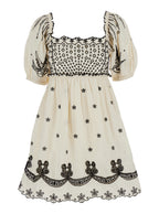 Kingsley White Dress With All-Over Embroidery Cotton Woman - 6