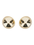 Sade Metallic Earings with Rear Closure and Circular Shape in Brass Woman Earrings