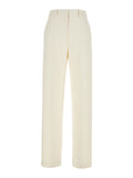 Admiral White Pants With Belt Loops Tech Fabric Woman Trousers
