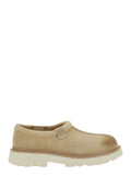 Tasman Beige Mule with Raised Sole in Suede Man Flat Shoes