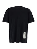 T-shirt B0030556FA706P748 Crew Neck with Logo on Front and Back in Black Cotton for Men Tshirts Polo Shirts