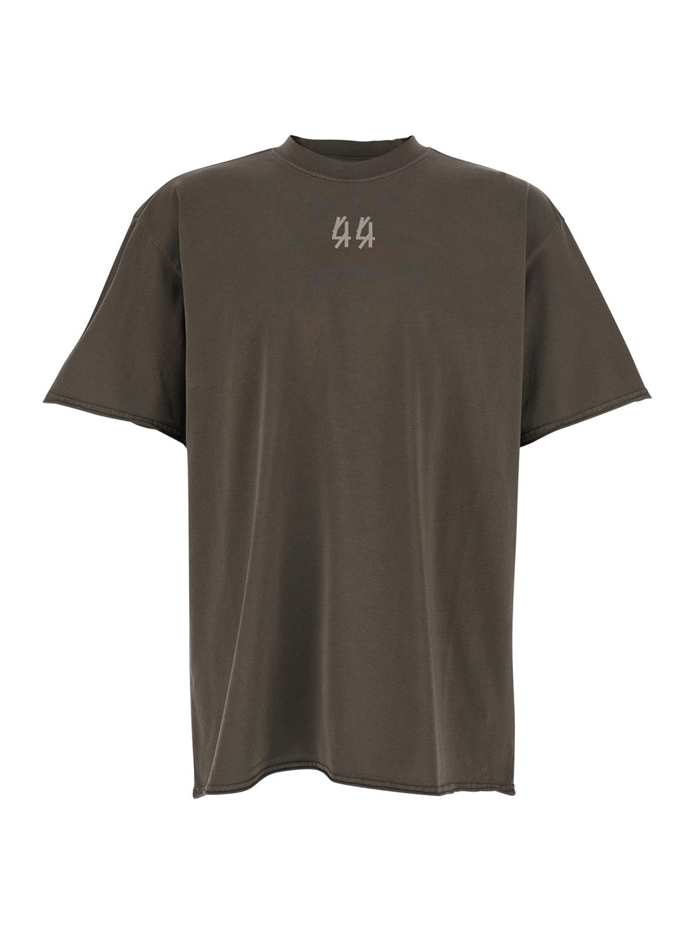 Gray T-Shirt with Round Neck in Cotton for Men Grey Tshirts And Polo Shirts