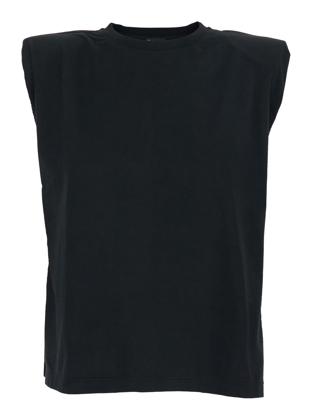 Black Cotton Logo Back Top for Women Tshirts And Polo Shirts