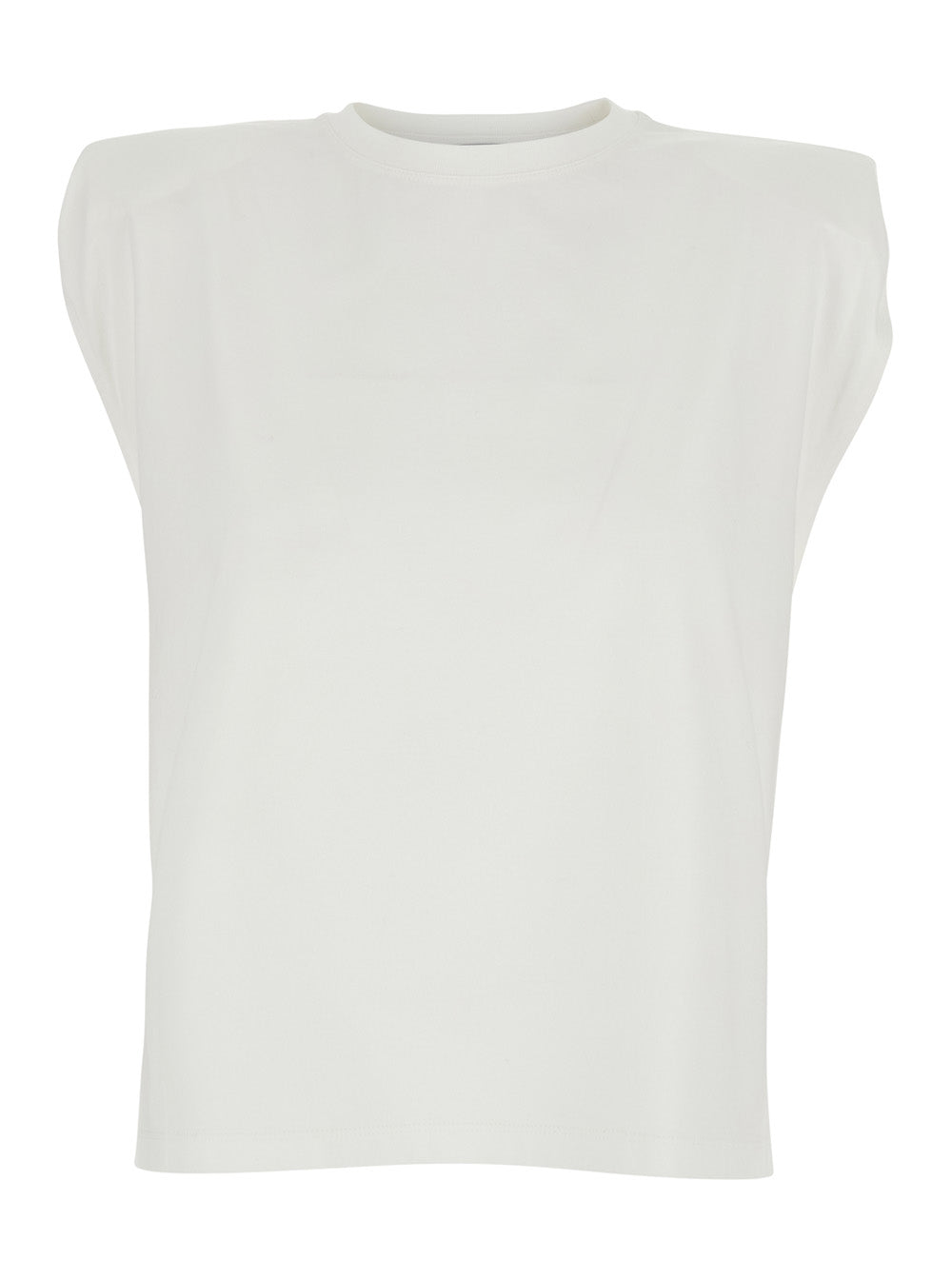 White Cotton Logo Back Top for Women Tshirts And Polo Shirts