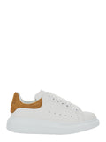 White Low Top Sneaker Alexander McQueen with Logo Lettering on the Heel in Leather for Women Calf