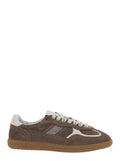 Sneaker Tb.490 Low Top with Engraved Logo Detail on the Side and Perforated Leather Details for Women Brown Cow Suede