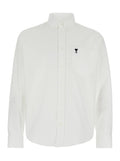 White Shirt with ADC Logo on the Front in Cotton Man And Blouses