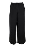 Pants Elasticated Waist Trousers Black With Elastic In Cotton Men