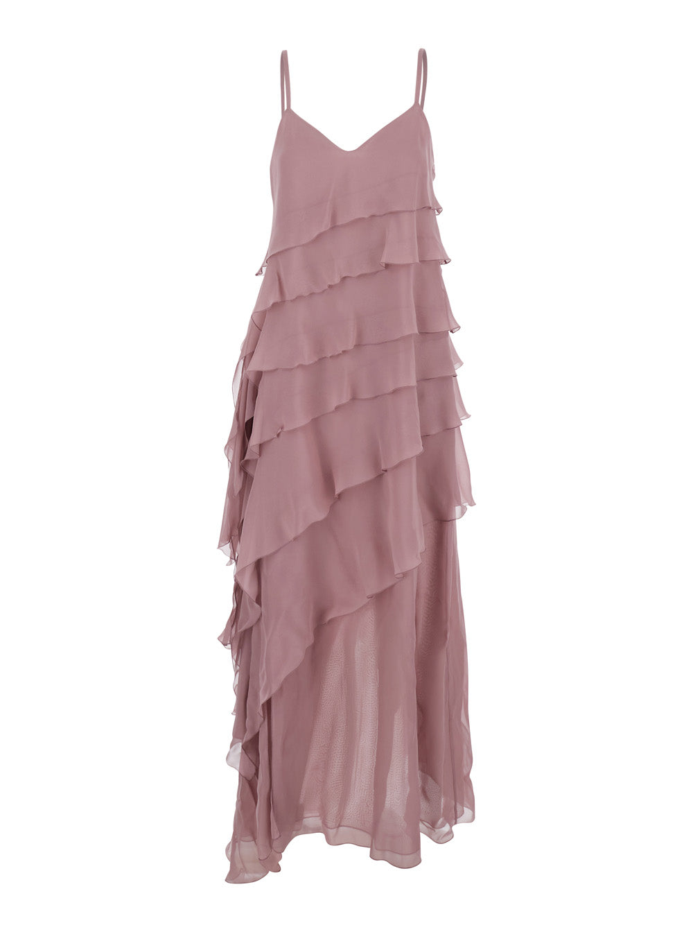 MARILYN SILK CHIFFON DRESS Pink
