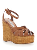 Wedges COPACABANA with Brown Leather Upper for Women - IT 38