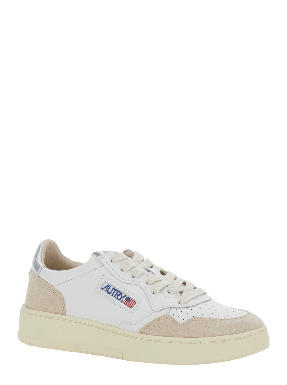 Sneaker Medalist Low Top With Logo Patch On Tongue And Side White Leather For Women - IT 35