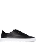 Mens Black Leather Clean 90 Low Top Sneaker with Logo Lettering on the Side 100 %