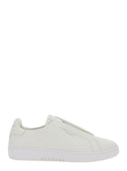 Dice Laceless White Low Top Sneakers With Logo Lettering On Side And Heel Leather Man