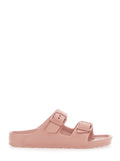 Arizona Sandals with Rounded Toe and Buckle Closure in Pink for Girls Syntetchic Flat Shoes