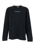 T-shirt CALVIN KLEIN Black with Long Sleeves and Logo on the Front in Cotton for Men Tshirts Polo Shirts