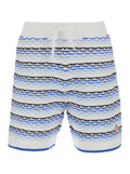 Shorts KITTED Blue with Classic Design in Cotton for Men Blu And Bermuda