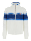 Jacket MESH STRIPE TRACK White with Colorful Stripes in Tech Fabric Men Jersey