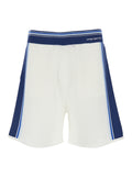 Shorts MESH STRIPE with Blue Details in White Men And Bermuda