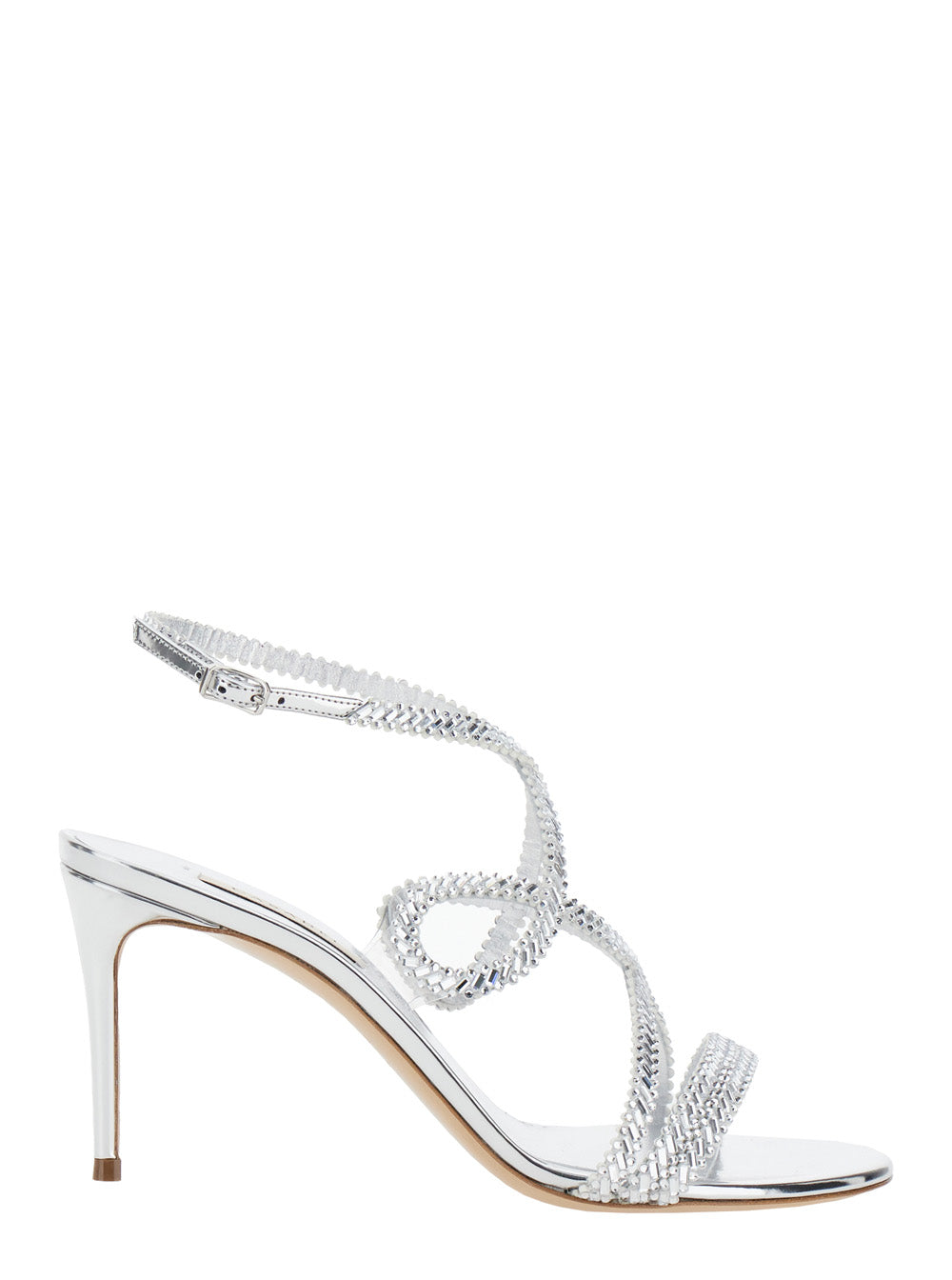 Metallic JOSEPHINE HEEL Heeled Sandals for Women Polyurethane Polyester Heels