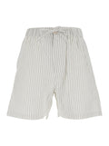 Black STRIPE COTTON LOUNGE SHORTS in Men And Bermuda
