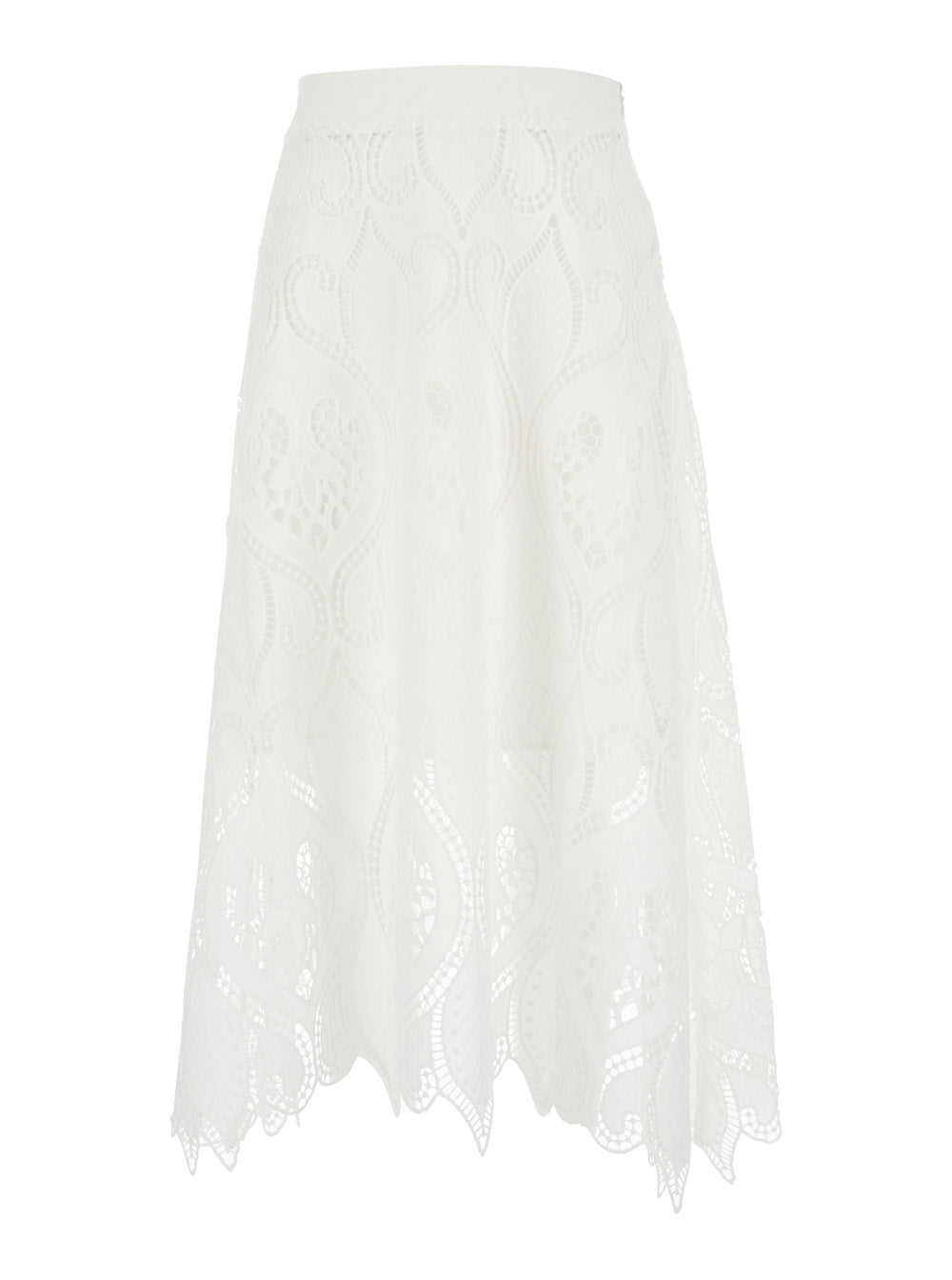 Dress DANNY JUPE with White Lace Inserts for Women Polyester Skirt