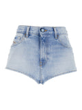 DE-LUNAR Blue Shorts with Side Pockets for Men Light And Bermuda