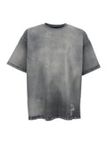 Gray T-Shirt D-BOX JOGG with Front Logo and Graphic Details in Cotton for Men Grey Tshirts Polo Shirts