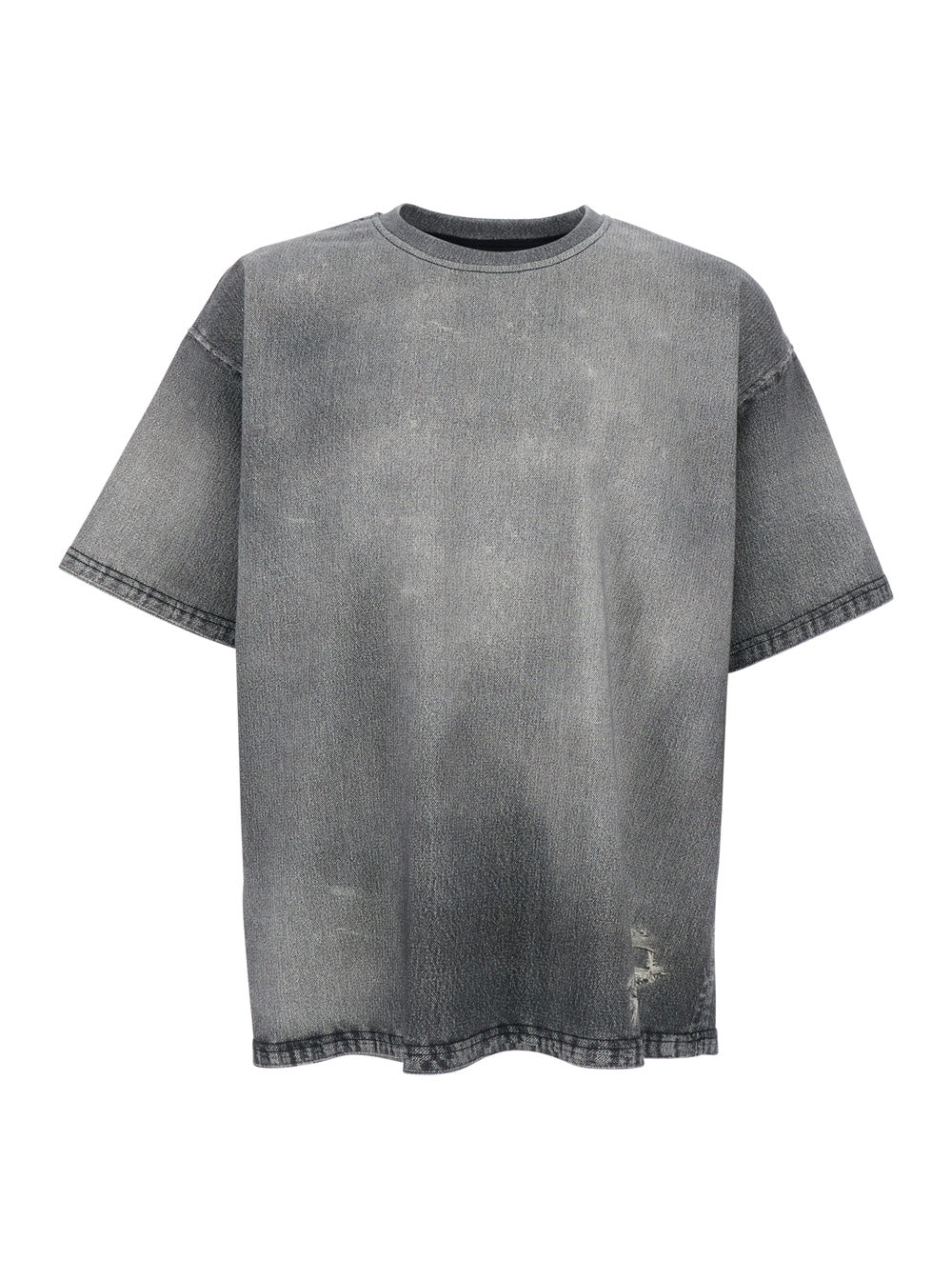 Gray T-Shirt D-BOX JOGG with Front Logo and Graphic Details in Cotton for Men Grey Tshirts Polo Shirts