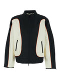 J-BLINK-WRD Jacket White-Black with Front Closure in Tech Fabric for Men White/black Outerwear