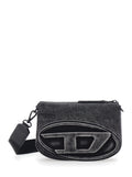 1DR Black Crossbody Bag with Oval D Logo on the Front and Adjustable Removable Shoulder Strap in Cotton Blend Man Pmu