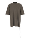 Gray Crew Neck T-Shirt with Raised Collar for Men Grey Cotton Tshirts And Polo Shirts