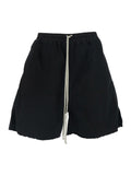 Shorts Long Boxers Butt Zip Black Cotton And Bermuda