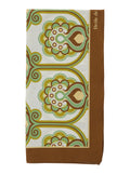 Mens Green Tapisserie Florale Floral Print Scarf Cotton Scarfs And Foulards