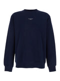 Sweatshirt Le Slogan Classique Crewneck with Dropped Shoulders and Front in Blue Cotton for Men Blu Sweatshirts