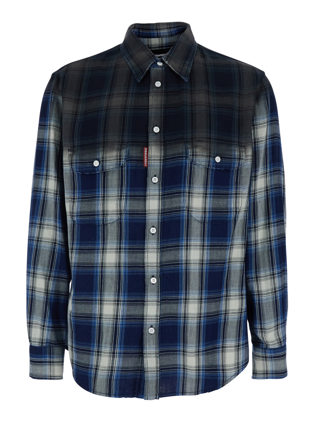 Shirt S74DM0993D35206001F Multicolor with Faded Effect in Cotton Men And Blouses