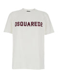 White T-shirt with Embroidered Logo on Chest for Men Cotton Tshirts And Polo Shirts