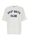 White T-shirt with Logo Print on the Front for Men Cotton Tshirts And Polo Shirts