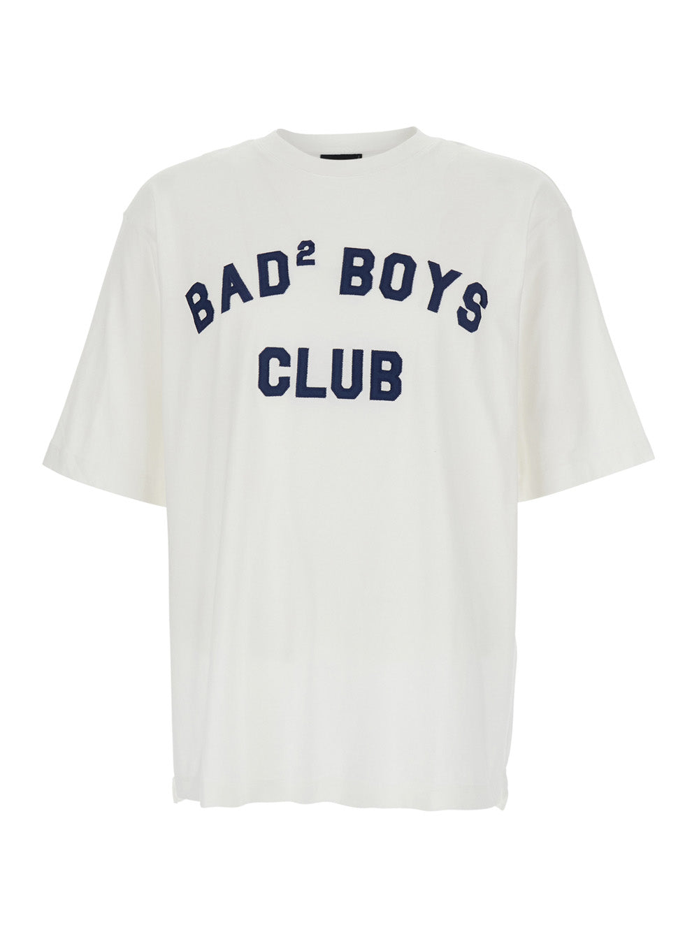 White T-shirt with Logo Print on the Front for Men Cotton Tshirts And Polo Shirts