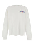 White Cotton T-Shirt with Printed Logo for Men Jersey