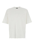 White T-Shirt Logo Lettering with Crew Neck for Men Cotton Tshirts And Polo Shirts