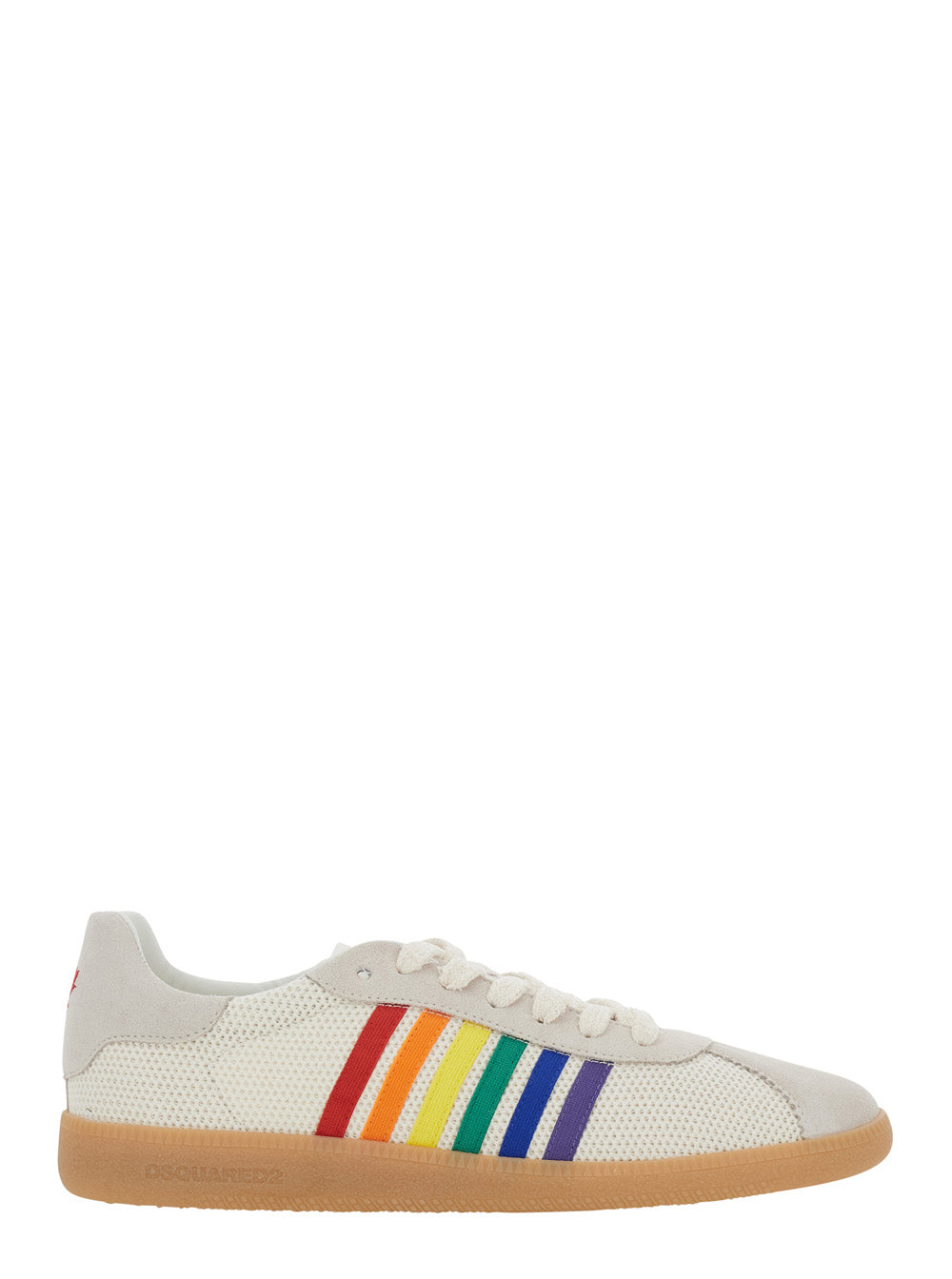 SNEAKERS - SUEDE+FABRIC+NYLON WHITE+MULTICOLOR Polyester Calf Polyamide