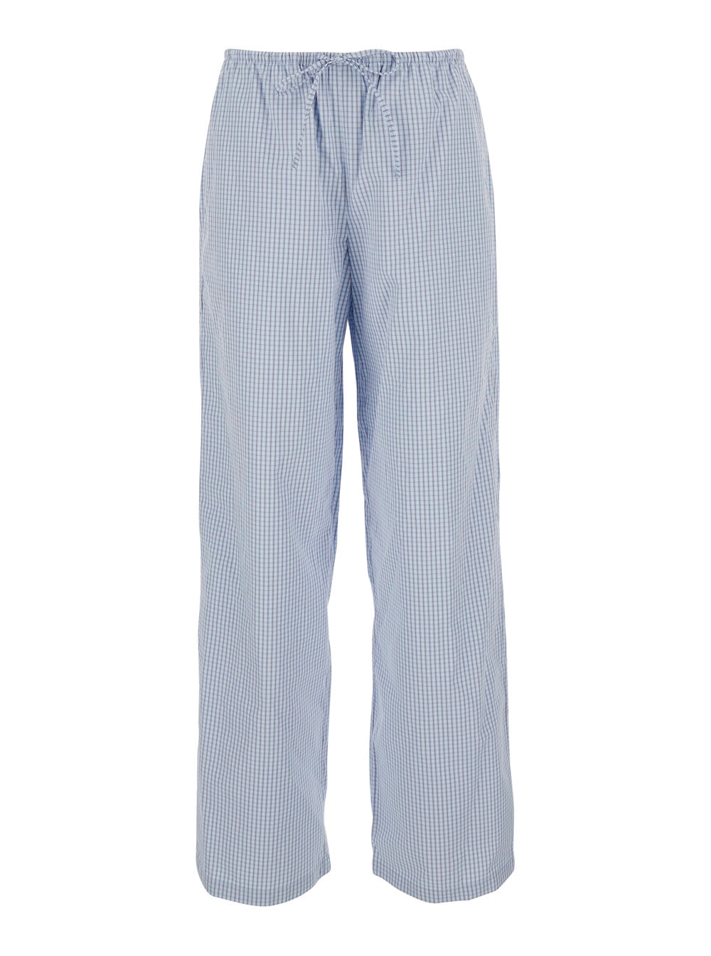 Pants Pajama String Blue Cotton And Nylon For Women Blu Trousers