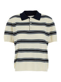Multicolor Polo Shirt With Button Closure And Short Sleeves In Cotton For Women Tshirts