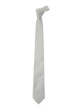White Silk Tie with Rear Closure Man Papillon And Ties