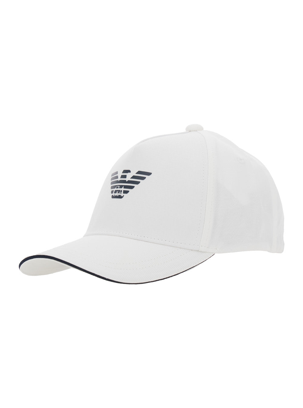 White Cotton Logo Baseball Cap for Men Hats And Gloves