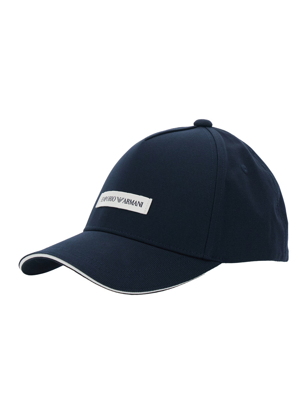 Blue Logo Baseball Cap with Patch on the Front for Men Blu Cotton Hats And Gloves