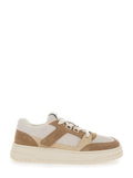 COW SUEDE SNEAKER - Beige with Upper Leather Child
