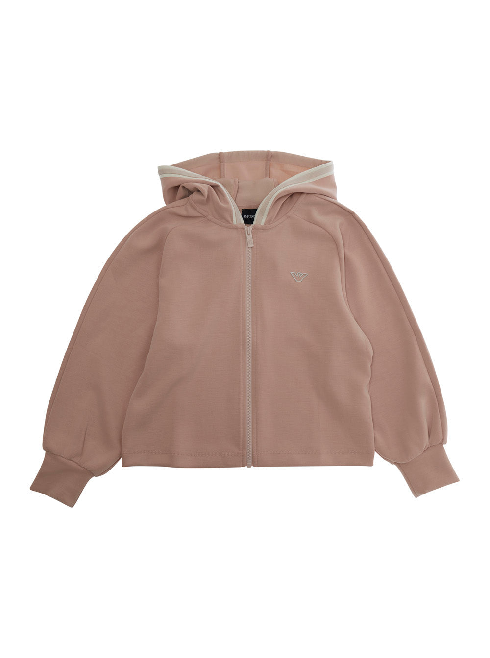 Sweatshirt EG000633AF16133U4133 Pink with Long Sleeves and Fixed Hood in Modal Polyester Blend for Women Elastane Sweatshirts