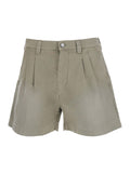 UNISEX SHORT WOVEN Grey Cotton And Bermuda